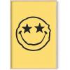 imageHAUS AND HUES Yellow Wall Art  Quote Posters For Teens Aesthetic Posters For Bedroom Girls Art Print For Teen Girls Room Aesthetic Preppy Wall Art Beige Framed 12quotx16quotYellow Smiley