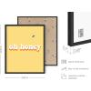 imageHAUS AND HUES Yellow Wall Art  Quote Posters For Teens Aesthetic Posters For Bedroom Girls Art Print For Teen Girls Room Aesthetic Preppy Wall Art Beige Framed 12quotx16quotHoney Yellow
