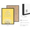 imageHAUS AND HUES Yellow Wall Art  Quote Posters For Teens Aesthetic Posters For Bedroom Girls Art Print For Teen Girls Room Aesthetic Preppy Wall Art Beige Framed 12quotx16quotDaisy