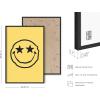 imageHAUS AND HUES Yellow Wall Art  Quote Posters For Teens Aesthetic Posters For Bedroom Girls Art Print For Teen Girls Room Aesthetic Preppy Wall Art Beige Framed 12quotx16quotYellow Smiley