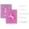 imageHaus and Hues Animal Nursery Art Prints  Set of 4 Baby Nursery Wall Decor for Boys and Girls Baby Boy Room Dcor Kids Bathroom Dcor Animal Pictures Wall Art Black Frame 11x14Unicorn