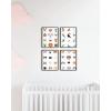 imageHaus and Hues Animal Nursery Art Prints  Set of 4 Baby Nursery Wall Decor for Boys and Girls Baby Boy Room Dcor Kids Bathroom Dcor Animal Pictures Wall Art Black Frame 11x14Safari