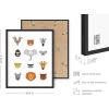 imageHaus and Hues Animal Nursery Art Prints  Set of 4 Baby Nursery Wall Decor for Boys and Girls Baby Boy Room Dcor Kids Bathroom Dcor Animal Pictures Wall Art Black Frame 11x14Safari