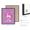 imageHaus and Hues Animal Nursery Art Prints  Set of 4 Baby Nursery Wall Decor for Boys and Girls Baby Boy Room Dcor Kids Bathroom Dcor Animal Pictures Wall Art Black Frame 11x14Unicorn