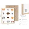 imageHaus and Hues Animal Nursery Art Prints  Set of 4 Baby Nursery Wall Decor for Boys and Girls Baby Boy Room Dcor Kids Bathroom Dcor Animal Pictures Wall Art Black Frame 11x14Safari
