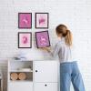 imageHaus and Hues Animal Nursery Art Prints  Set of 4 Baby Nursery Wall Decor for Boys and Girls Baby Boy Room Dcor Kids Bathroom Dcor Animal Pictures Wall Art Black Frame 11x14Unicorn