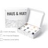 imageHaus and Hues Animal Nursery Art Prints  Set of 4 Baby Nursery Wall Decor for Boys and Girls Baby Boy Room Dcor Kids Bathroom Dcor Animal Pictures Wall Art Black Frame 11x14Safari