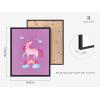 imageHaus and Hues Animal Nursery Art Prints  Set of 4 Baby Nursery Wall Decor for Boys and Girls Baby Boy Room Dcor Kids Bathroom Dcor Animal Pictures Wall Art Black Frame 11x14Unicorn