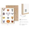 imageHaus and Hues Animal Nursery Art Prints  Set of 4 Baby Nursery Wall Decor for Boys and Girls Baby Boy Room Dcor Kids Bathroom Dcor Animal Pictures Wall Art Black Frame 11x14Safari