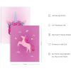 imageHaus and Hues Animal Nursery Art Prints  Set of 4 Baby Nursery Wall Decor for Boys and Girls Baby Boy Room Dcor Kids Bathroom Dcor Animal Pictures Wall Art Black Frame 11x14Unicorn
