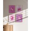 imageHaus and Hues Animal Nursery Art Prints  Set of 4 Baby Nursery Wall Decor for Boys and Girls Baby Boy Room Dcor Kids Bathroom Dcor Animal Pictures Wall Art Black Frame 11x14Unicorn