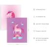 imageHaus and Hues Animal Nursery Art Prints  Set of 4 Baby Nursery Wall Decor for Boys and Girls Baby Boy Room Dcor Kids Bathroom Dcor Animal Pictures Wall Art Black Frame 11x14Unicorn