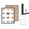 imageHaus and Hues Animal Nursery Art Prints  Set of 4 Baby Nursery Wall Decor for Boys and Girls Baby Boy Room Dcor Kids Bathroom Dcor Animal Pictures Wall Art Black Frame 11x14Safari