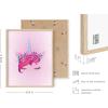 imageHaus and Hues Animal Nursery Art Prints  Set of 4 Baby Nursery Wall Decor for Boys and Girls Baby Boy Room Dcor Kids Bathroom Dcor Animal Pictures Wall Art Black Frame 11x14Unicorn