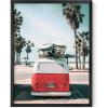 imageHAUS AND HUES Hot Air Balloon Poster Decorations  Hot Air Balloon Wall Decor  Beautiful Scenery Wall Art Painting  12quot x 16quot UNFRAMED Hot Air BalloonsRed Surf Van