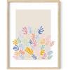 imageHAUS AND HUES Pink Wall Art  Danish Pastel Aesthetic Posters Trendy Room Decor Cute Pink Posters Cool Wall Art Unframed 16x20Colorful Organic Shapes