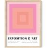 Pink Geometric Squares