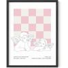 imageHAUS AND HUES Pink Wall Art Pink Framed Wall Art Danish Pastel Dcor Pastel Pink Room Decor Danish Pastel Room Decor Aesthetic Pink Pictures Wall Decor Black Framed 12x16