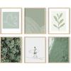 imageHAUS AND HUES Vintage Japanese Wall Art with Frame  Set of 6 Asian Art Work for Living Rooms The Great Wave Art Wall Decor Aesthetic Japanese Style Painting Beige Frame 16x20Zen