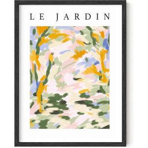 imageHAUS AND HUES Art Exhibition Poster  Pink Geometric Art Print Danish Pastel Posters for Room Aesthetic Pink Wall Art Geometric Art Prints 16quotx20quot UnframedLe Jardin
