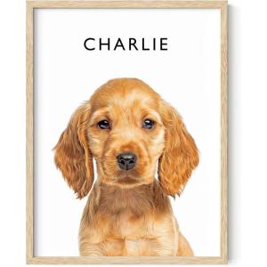 imageHAUS AND HUES Create Your Own Customized Poster of Pet Portrait or Landscape  Custom Posters Upload Images of Cat ampamp Dog Art Customized Dog Pictures Wall Decor Custom Photo PrintsUnframed