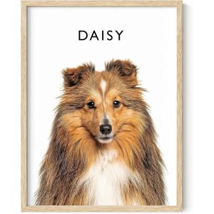 imageHAUS AND HUES Create Your Own Customized Poster of Pet Portrait or Landscape  Custom Posters Upload Images of Cat ampamp Dog Art Customized Dog Pictures Wall Decor Custom Photo PrintsFramed