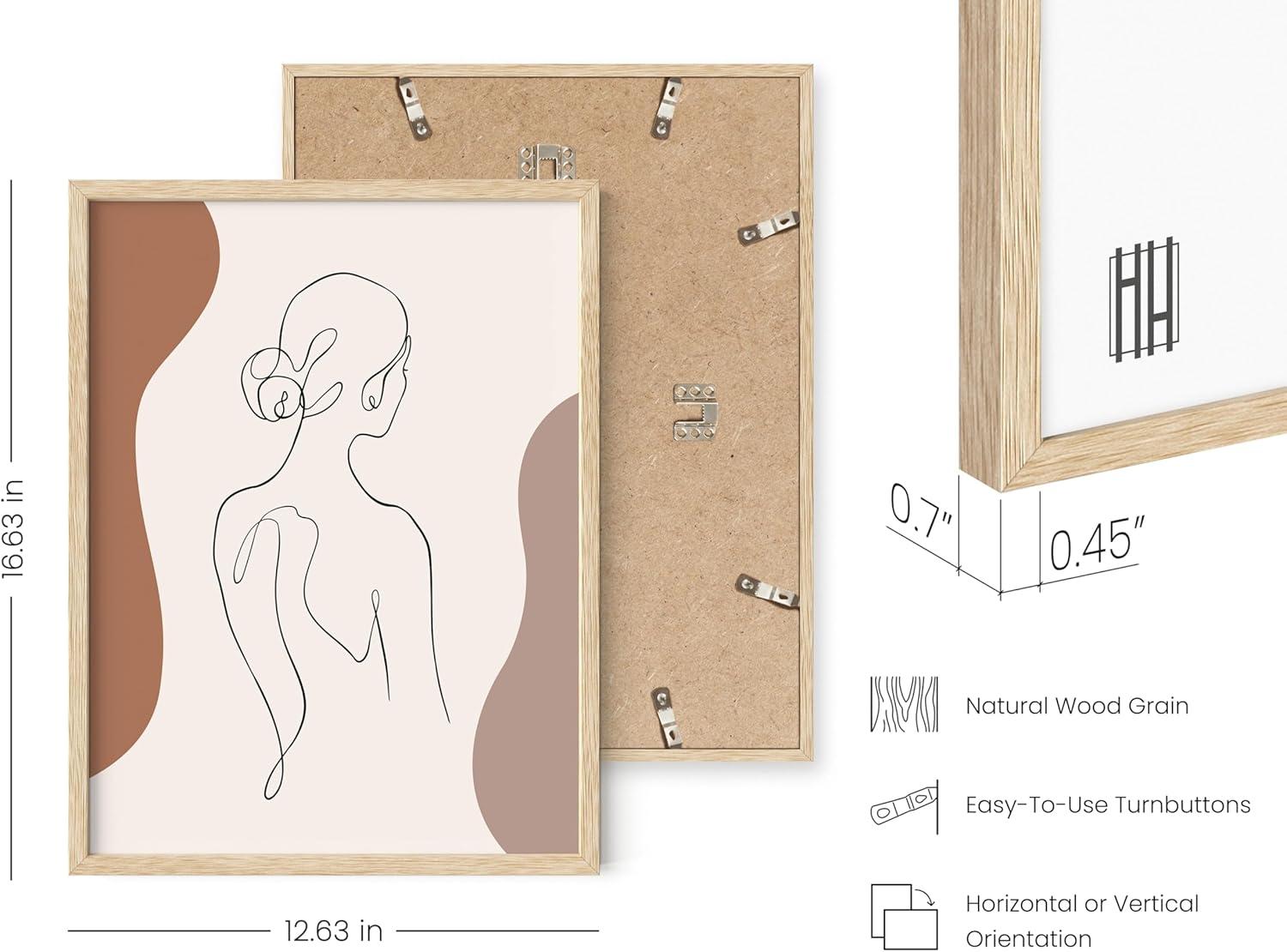 imageHAUS AND HUES Couple Kissing Wall Art  Minimalist Line Art Romantic Silhouette Poster Bedroom Wall Decor Beige Frame 12quotx16quotColored Woman