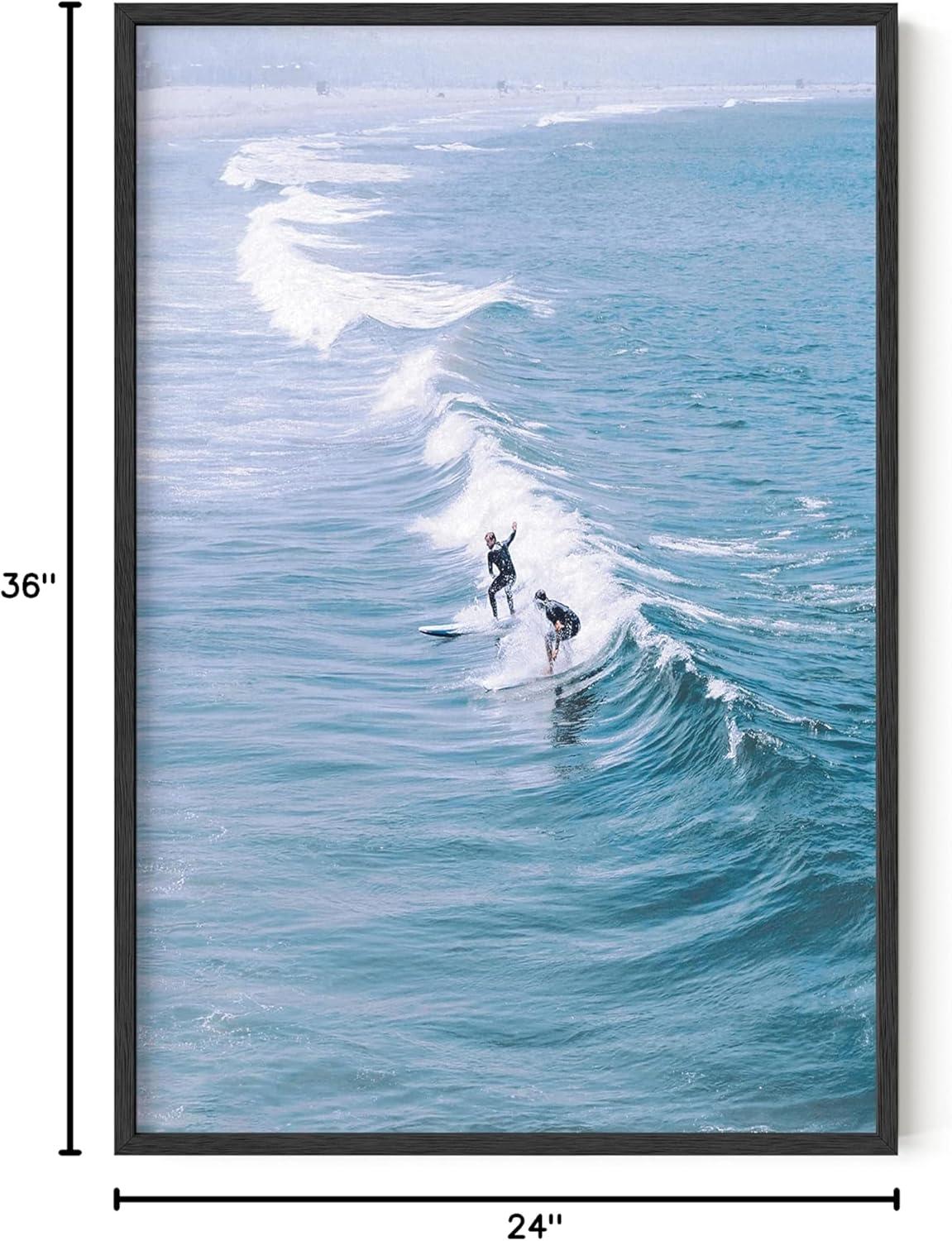 imageHAUS AND HUES Vintage Beach Wall Art and Surf Decor  Vintage Beach Posters and Prints Surfboard Poster Beach Prints Wall Art Vintage Beach Art Print Red Surf Van Poster Unframed 16x20Surfer Print