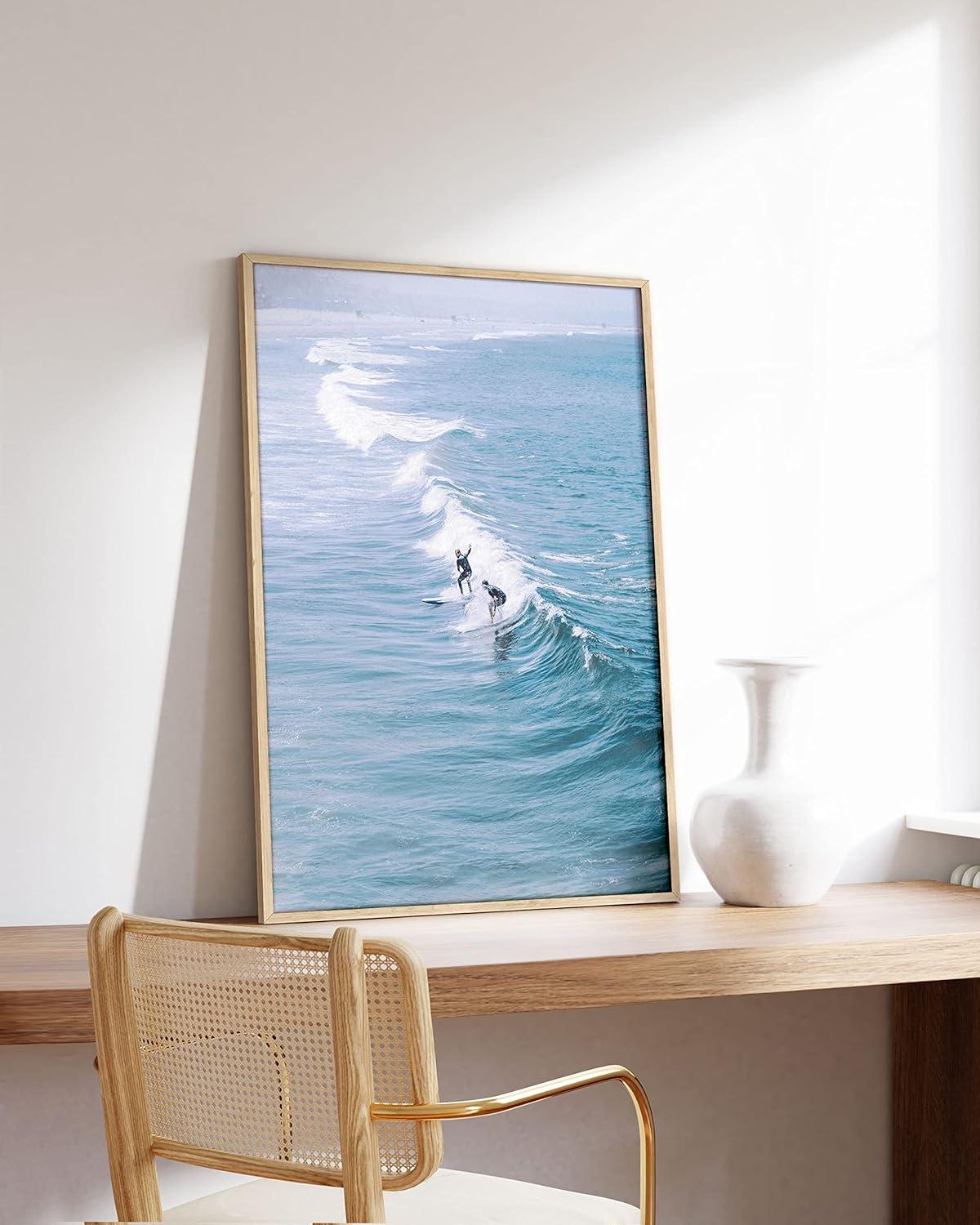 imageHAUS AND HUES Vintage Beach Wall Art and Surf Decor  Vintage Beach Posters and Prints Surfboard Poster Beach Prints Wall Art Vintage Beach Art Print Red Surf Van Poster Unframed 16x20Surfer Print