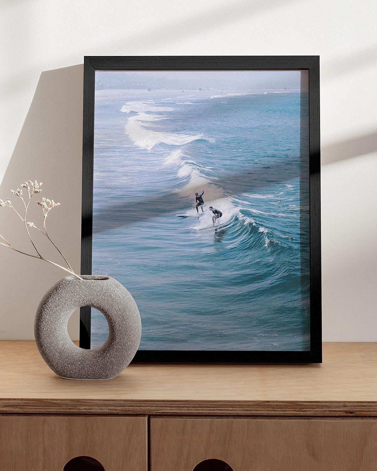 imageHAUS AND HUES Vintage Beach Wall Art and Surf Decor  Vintage Beach Posters and Prints Surfboard Poster Beach Prints Wall Art Vintage Beach Art Print Red Surf Van Poster Unframed 16x20Surfer Print