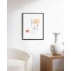 imageHAUS AND HUES Couple Kissing Wall Art  Minimalist Line Art Romantic Silhouette Poster Bedroom Wall Decor Beige Frame 12quotx16quotAbstract Girl