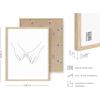imageHAUS AND HUES Minimalist Line Art  OneLine Woman Sketch Feminist Boho Wall Decor Modern Aesthetic Print Unframed 24x36Holding Pinkies