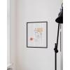 imageHAUS AND HUES Minimalist Line Art Wall Decor  Silhouette Poster Minimalist Wall Decor Female Figure Flower Feminist Art Woman Line Art with Flower Beige Frame 16x20Abstract Girl