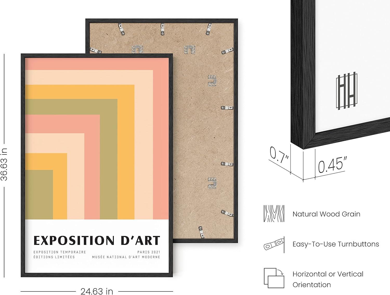 imageHAUS AND HUES Danish Pastel Purple Poster  Aesthetic Room Decor Danish Pastel Posters Purple Pictures Wall Decor Cute Poster Black Frame 16x20Colorful Geometric Angles
