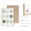 imageHAUS AND HUES Abstract Framed Wall Art  Sage Green Aesthetic Decor Minimalist Green Room Posters Modern Botanical Prints for Bedroom or Living Room Beige 12quot x 16quotPantone Shades Green