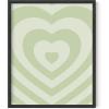 imageHAUS AND HUES Abstract Framed Wall Art  Sage Green Aesthetic Decor Minimalist Green Room Posters Modern Botanical Prints for Bedroom or Living Room Beige 12quot x 16quotGreen Heart