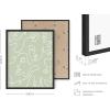 imageHAUS AND HUES Abstract Framed Wall Art  Sage Green Aesthetic Decor Minimalist Green Room Posters Modern Botanical Prints for Bedroom or Living Room Beige 12quot x 16quotGreen Face Line
