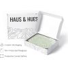 imageHAUS AND HUES Abstract Framed Wall Art  Sage Green Aesthetic Decor Minimalist Green Room Posters Modern Botanical Prints for Bedroom or Living Room Beige 12quot x 16quotGreen Face Line