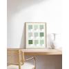 imageHAUS AND HUES Abstract Framed Wall Art  Sage Green Aesthetic Decor Minimalist Green Room Posters Modern Botanical Prints for Bedroom or Living Room Beige 12quot x 16quotPantone Shades Green
