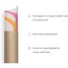 imageHAUS AND HUES Danish Pastel Wall Decor  Set of 3 Matisse Wall Art Danish Pastel Aesthetic Posters for Bedroom Abstract Art Wall Decor for Dorm Living Room Black Frame 24x36Wavy