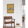 imageHAUS AND HUES Groovy Posters  Hippie Wall Art for Bedroom Retro 70s Room Decor Indie Aesthetic Posters Hippy Room Wall Decor Groovy Rays Poster Framed Beige 16x20Groovy Rays