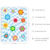 imageHAUS AND HUES Indie ampamp Y2K Posters  Aesthetic Preppy Wall Art Cool Blue Prints for Teen Girls Bedroom Decor Unframed 12x16Checkerboard and Smileys