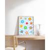 imageHAUS AND HUES Indie ampamp Y2K Posters  Aesthetic Preppy Wall Art Cool Blue Prints for Teen Girls Bedroom Decor Unframed 12x16Checkerboard and Smileys