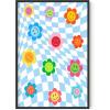 imageHAUS AND HUES Indie ampamp Y2K Posters  Aesthetic Preppy Wall Art Cool Blue Prints for Teen Girls Bedroom Decor Unframed 12x16Checkerboard and Smileys