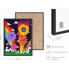 imageHAUS AND HUES Indie ampamp Y2K Posters  Aesthetic Preppy Wall Art Cool Blue Prints for Teen Girls Bedroom Decor Unframed 12x16Funky Flowers