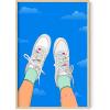 imageHAUS AND HUES Indie ampamp Y2K Posters  Aesthetic Preppy Wall Art Cool Blue Prints for Teen Girls Bedroom Decor Unframed 12x16Nikes in the Sky