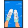 imageHAUS AND HUES Indie ampamp Y2K Posters  Aesthetic Preppy Wall Art Cool Blue Prints for Teen Girls Bedroom Decor Unframed 12x16Nikes in the Sky