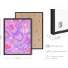 imageHAUS AND HUES Indie ampamp Y2K Posters  Aesthetic Preppy Wall Art Cool Blue Prints for Teen Girls Bedroom Decor Unframed 12x16Pink and Purple Hearts