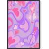 imageHAUS AND HUES Indie ampamp Y2K Posters  Aesthetic Preppy Wall Art Cool Blue Prints for Teen Girls Bedroom Decor Unframed 12x16Pink and Purple Hearts