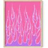 imageHAUS AND HUES Indie ampamp Y2K Posters  Aesthetic Preppy Wall Art Cool Blue Prints for Teen Girls Bedroom Decor Unframed 12x16Purple Hot Flames